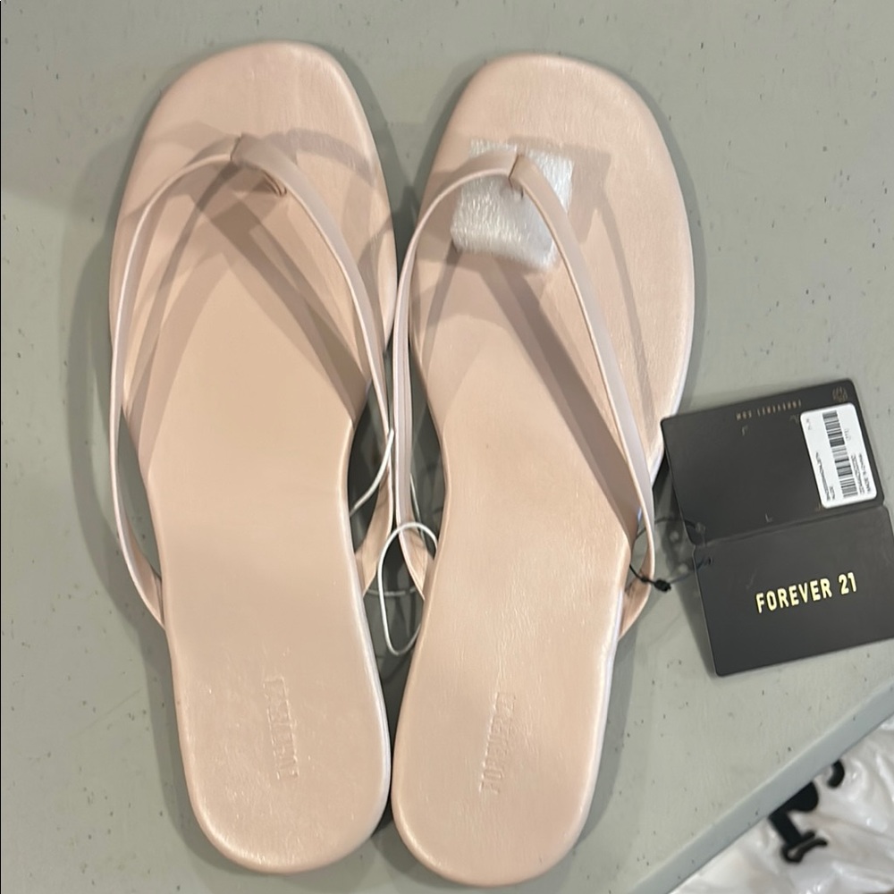 Forever 21 Pink Thong Sandals Minimalist Design